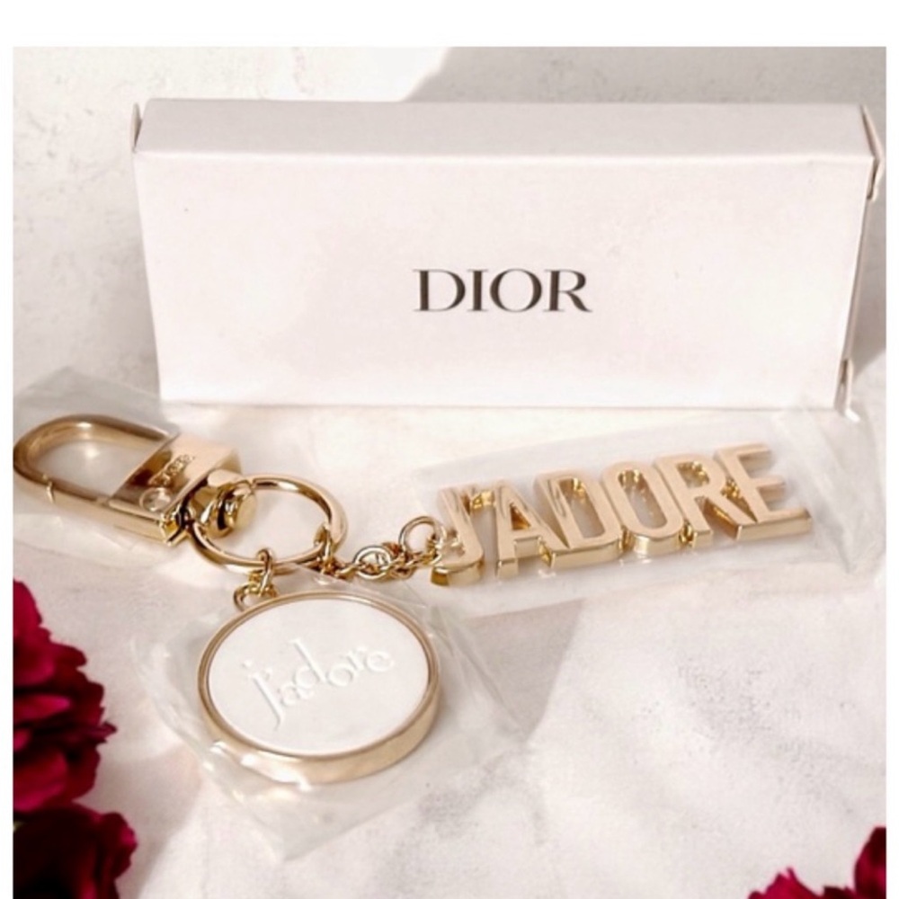 Dior Gold J'adore Keychain
